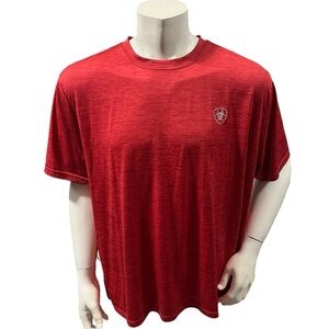 Ariat Men’s Athletic T-Shirt Red Logo Short Sleeve 3XL